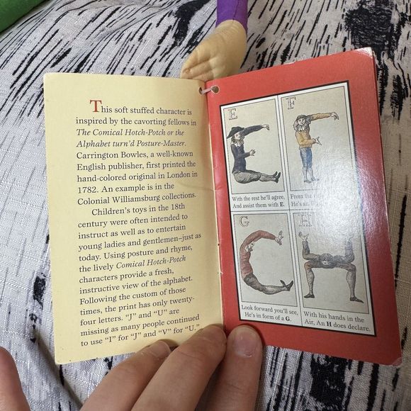 Colonial Williamsburg Hotch Potch Alphabet Doll & Posture Alphabet Cards - Picture 10 of 16